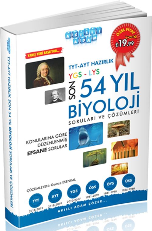 TYT AYT Hazırlık Son 54 Yıl Biyoloji Soruları Ve Çözümleri