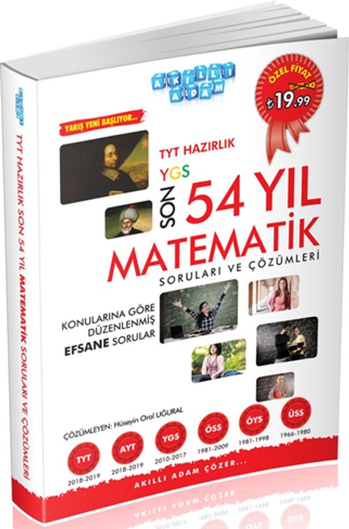 TYT Hazırlık Son 54 Yıl Matematik Soruları ve Çözümleri