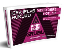 KPSS A Grubu İcra İflas Hukuku Video Ders Notları