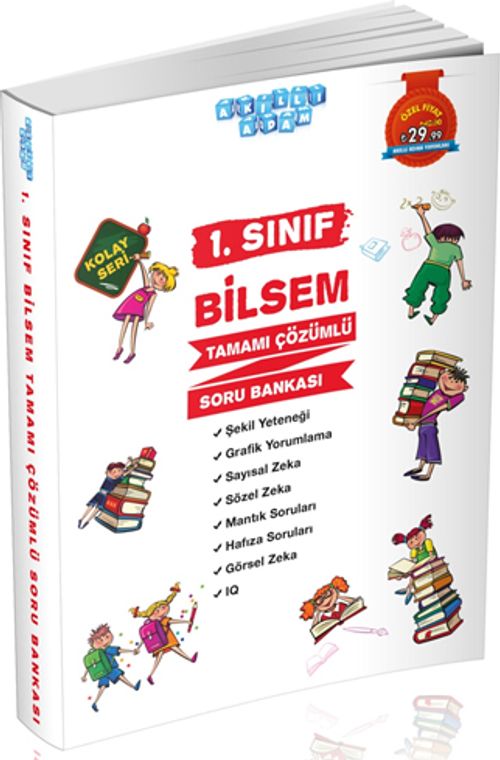 1. Sınıf Bilsem Tamamı Çözümlü Soru Bankası Kolay Seri
