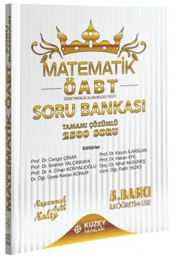 2020 ÖABT İlköğretim-Lise Matematik 2500 Soru Bankası Çözümlü 