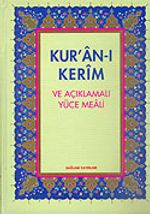Kur'an-ı Kerim ve Açıklamalı Yüce Meali Rahle boy 3lü meal