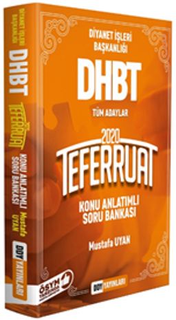 2020 DHBT Teferruat Serisi Konu Anlatımlı Soru Bankası