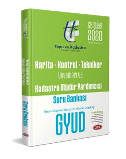 Harita - Kontrol - Tekniker Unvanları Ve Kadastro Müdür Yardımcısı Görevde Yükselme ve Unvan Değişikliği Soru Bankası