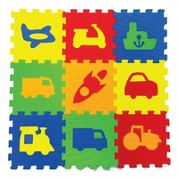 Eğitici Oyun Yer Matı Eco Taşıtlar 33x33 7 mm (390993)