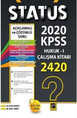 Status 2020 KPSS Hukuk 1 Çalışma Kitabı