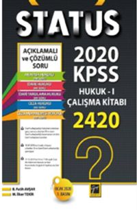 Status 2020 KPSS Hukuk 1 Çalışma Kitabı