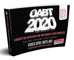2020 ÖABT İlköğretim ve Ortaöğretim Matematik Öğretmenliği Cebir-Olasılık ve İstatislik Video Ders Notları 