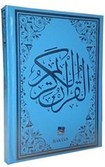 Kur'an-ı Kerim Bilgisayar Hatlı Rahle Boy Mavi (Kod:H-12 )