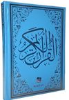 Kur'an-ı Kerim Bilgisayar Hatlı Orta Boy Mavi (Kod:H-11)