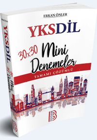 YKSDİL 30x30 Tamamı Çözümlü Mini Denemeler