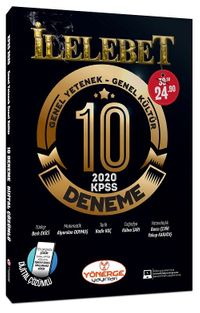 2020 KPSS Genel Yetenek Genel Kültür İlelebet 10 Deneme Dijital Çözümlü 