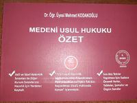 Medeni Usul Hukuku Özet