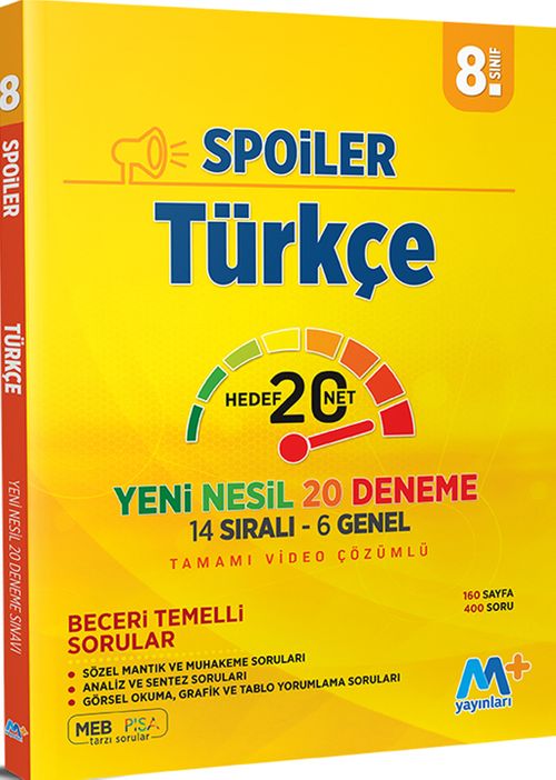 8. Sınıf LGS Spoiler Türkçe Branş Denemeleri