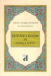 Kuran-ı Kerim ve Türkçe Meali (Orta Boy-Bursevi)