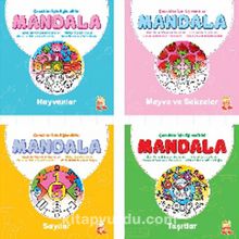 Çocuklar İçin Eğlendirici Mandala (4 Kitap)