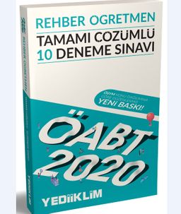 2020 KPSS ÖABT Rehber Öğretmen Tamamı Çözümlü 10 Deneme Sınavı