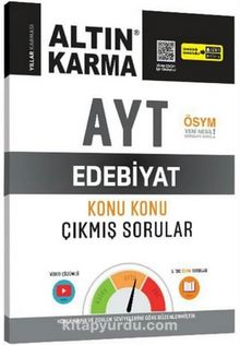 Altın Karma 2020 AYT Edebiyat Konu Konu Çıkmış Sorular (Kolay-Orta-Zor) - Kolektif