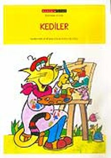 Kediler 8 Syf. Siyah-Beyaz Boyama Kitabı