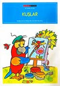 Kuşlar 8 Syf. Siyah-Beyaz Boyama Kitabı