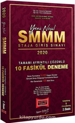 2020 SMMM Staja Giriş Sınavı Tamamı Ayrıntılı Çözümlü 10 Fasikül Deneme