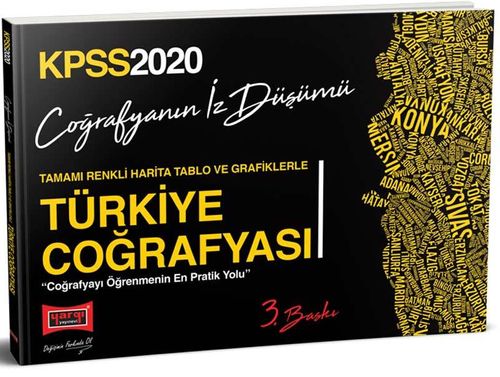 2020 KPSS Türkiye Coğrafyası Tamamı Renkli Harita Tablo ve Grafiklerle