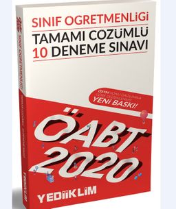 2020 KPSS ÖABT Sınıf Öğretmenliği Tamamı Çözümlü 10 Deneme Sınavı 