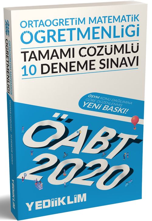2020 ÖABT Ortaöğretim Matematik Öğretmenliği Tamamı Çözümlü 10 Deneme Sınavı 