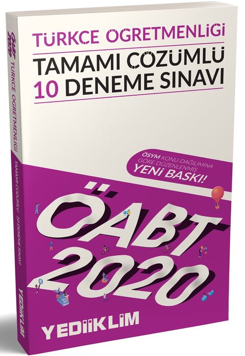 2020 ÖABT Türkçe Öğretmenliği Tamamı Çözümlü 10 Deneme Sınavı