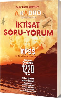 KPSS İktisat Soru-Yorum Tamamı Çözümlü 1220 Soru
