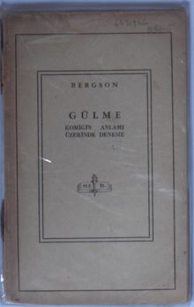 Gülme: Komiğin Anlamı Üzerinde Deneme Kod: 11-E-9