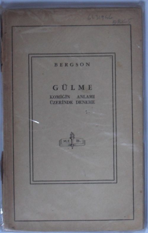 Gülme: Komiğin Anlamı Üzerinde Deneme Kod: 11-E-9