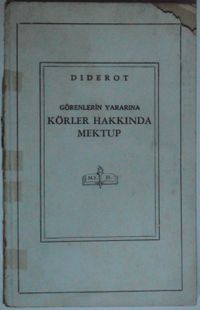Görenlerin Yararına Körler Hakkında Mektup Kod: 11-D-32
