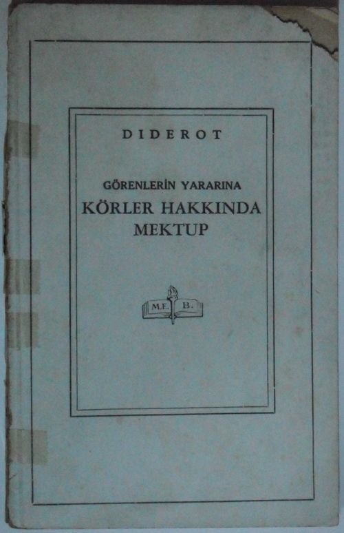 Görenlerin Yararına Körler Hakkında Mektup Kod: 11-D-32