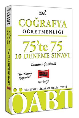 2020 ÖABT Coğrafya Öğretmenliği 75’te 75 Tamamı Çözümlü 10 Deneme Sınavı