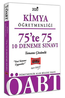 2020 ÖABT Kimya Öğretmenliği 75’te 75 Tamamı Çözümlü 10 Deneme Sınavı