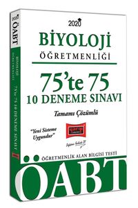 2020 ÖABT Biyoloji Öğretmenliği 75’te 75 Tamamı Çözümlü 10 Deneme Sınavı