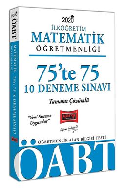 2020 ÖABT İlköğretim Matematik Öğretmenliği 75’te 75 Tamamı Çözümlü 10 Deneme Sınavı