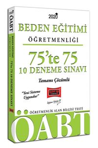 2020 ÖABT Beden Eğitimi Öğretmenliği 75’te 75 Tamamı Çözümlü 10 Deneme Sınavı