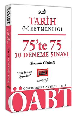 2020 ÖABT Tarih Öğretmenliği 75’te 75 Tamamı Çözümlü 10 Deneme Sınavı