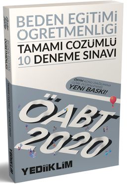 2020 ÖABT Beden Eğitimi Öğretmenliği Tamamı Çözümlü 10 Deneme  Sınavı 