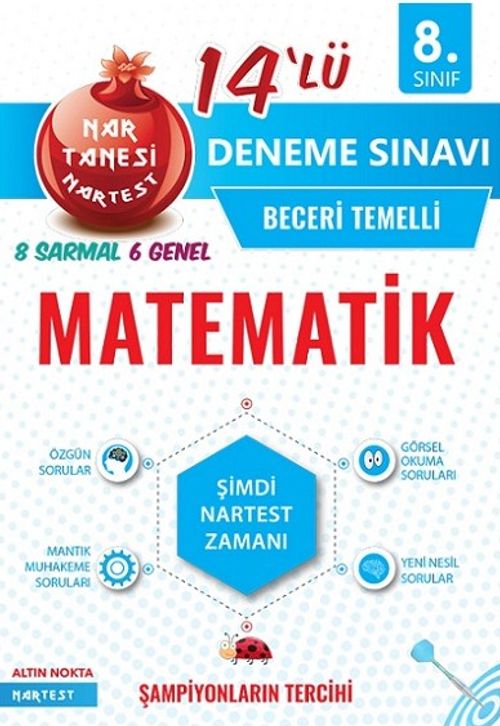 8. Sınıf Nar Tanesi Matematik 14 Deneme Sınavı