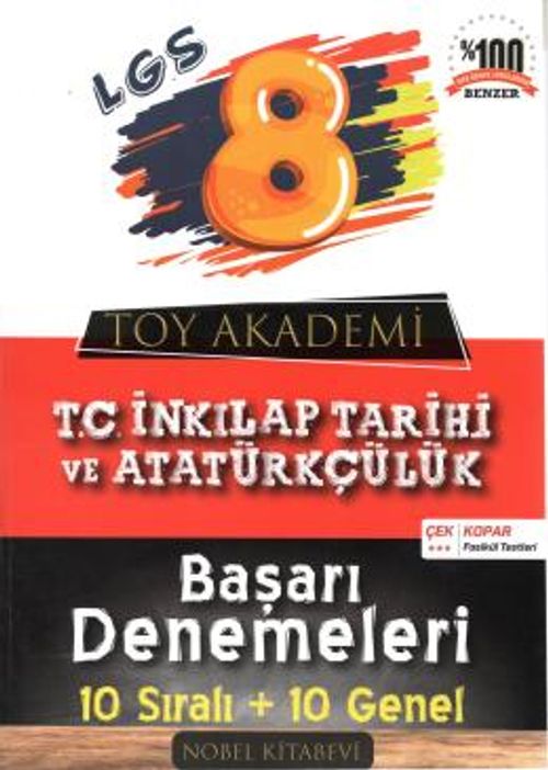 8. Sınıf T.C. İnkılap Tarihi ve Atatürkçülük 10'lu Başarı Denemeleri
