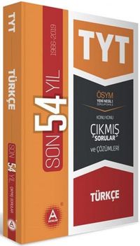 TYT Türkçe Son 54 Yıl Tamamı Çözümlü Konu Konu Çıkmış Sorular