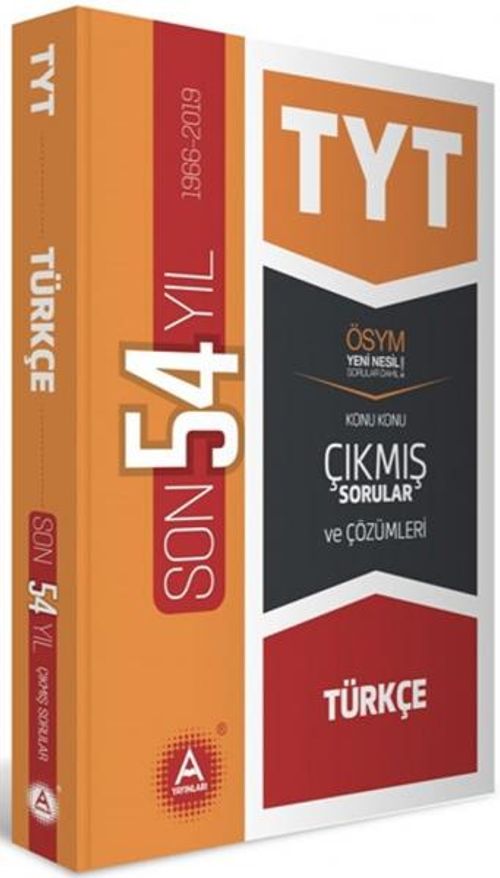 TYT Türkçe Son 54 Yıl Tamamı Çözümlü Konu Konu Çıkmış Sorular