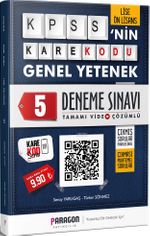 2020 Lise-Önlisans KPSS'nin KareKodu Genel Kültür Tamamı Video Çözümlü 5 Deneme Sınavı