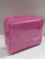 Penna Asetat Kutulu İkili Keten Kalemlik (Pembe)