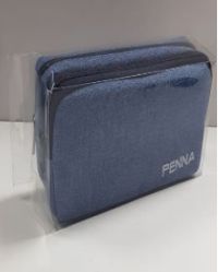 Penna Asetat Kutulu İkili Keten Kalemlik (Mavi)