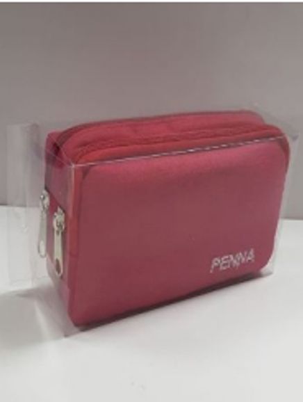 Penna Asetat Kutulu İkili Keten Kalemlik (Kırmızı)