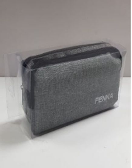 Penna Asetat Kutulu İkili Keten Kalemlik (Gri)